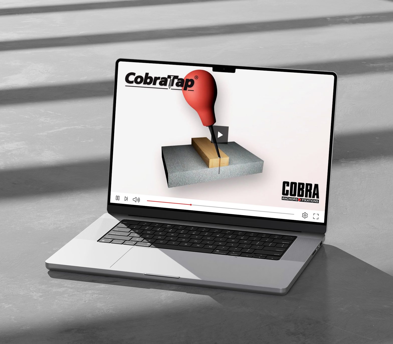 Vis à béton – Vidéo d’installation